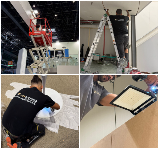 Allestimento stand fieristico in fiera — montaggio professionale VipstandGroup