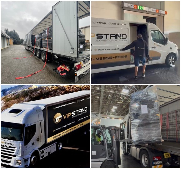 Logistica stand fieristici — trasporto e consegna VipstandGroup