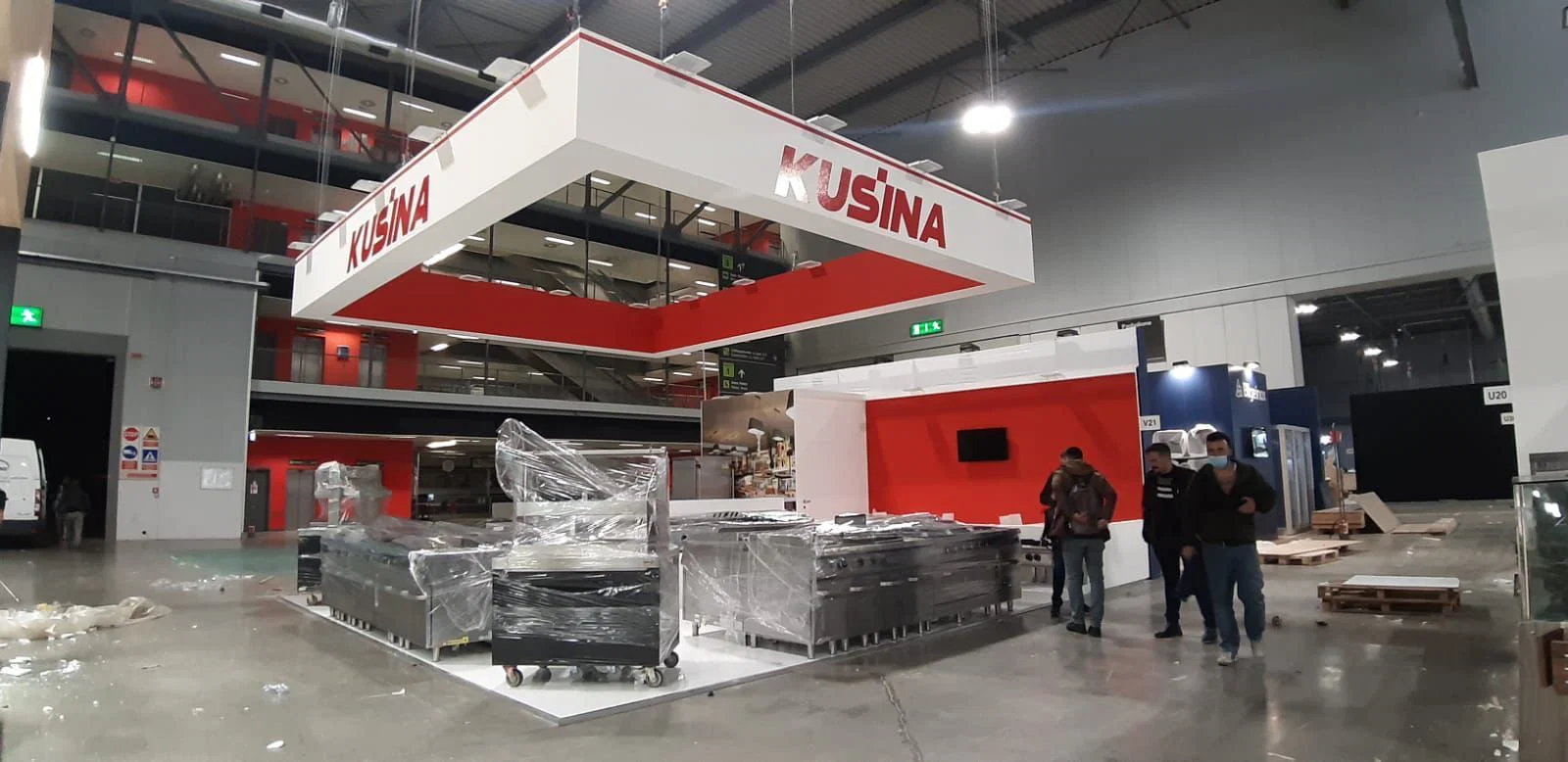 Panoramica stand fieristico internazionale — allestimento VipstandGroup